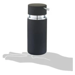 Zeller Seifenspender Rubber, 18571, Keramik, Schwarz, 300ml -Tork Shop f91667edf58dd5f560a0764185111db398a26019 seifenspender zeller rubber 18571
