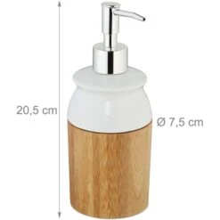 Relaxdays Seifenspender Bambus, Bambus Und Keramik, Natur / Weiß, 225ml 10 Relaxdays Seifenspender Bambus, Bambus Und Keramik, Natur / Weiß, 225ml -Tork Shop f993a4a3b427dec4f3ded62f60665ddab5d6df58 seifenspender relaxdays bambus