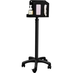 LogiLink Desinfektionsmittelspender HC0009, Mobile Hygienestation, Schwarz, 1000ml -Tork Shop fa8b33f87f721d5b15c000c21678681e767a9bef desinfektionsmittelspender logilink hc0009