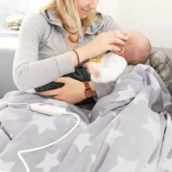 Navaris Heizdecke XXL, Grau, 3 Temperaturen, Abschaltautomatik, 180 X 130cm -Tork Shop fda7994d249fe5c1a9c7eb0cb772da32e55f20ee heizdecke navaris xxl grau