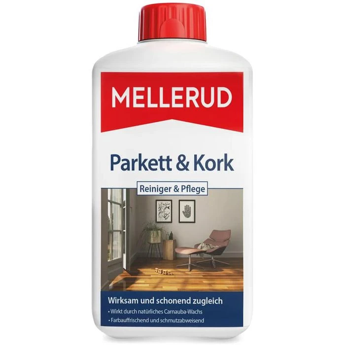 Mellerud Bodenpflege Parkett & Kork, 2001001513, Reiniger & Pflege, Konzentrat, 1 Liter 1 Mellerud Bodenpflege Parkett & Kork, 2001001513, Reiniger & Pflege, Konzentrat, 1 Liter